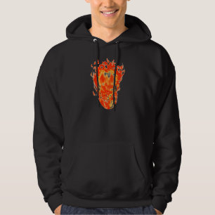 Sudadera Hotheid flaming cráneo hoodie