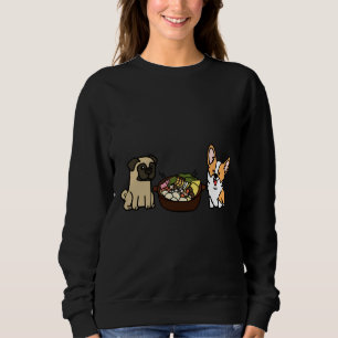 Sudadera Hotpot De Corgi Y Pug