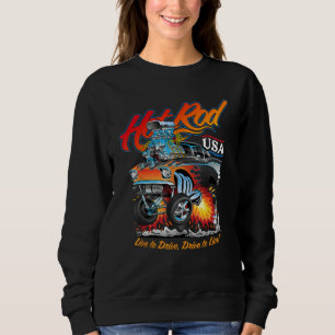 Sudadera Hotrod USA Classic Musculum Car Personalizado Hotr