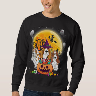 Sudadera Hound DogWitch Moon Fantasma Feliz Halloween