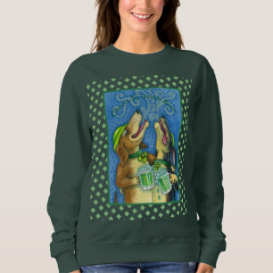 SUDADERA HOUND SANTA IRLANDESA. AZULEJOS DE PATRICK A CERVE