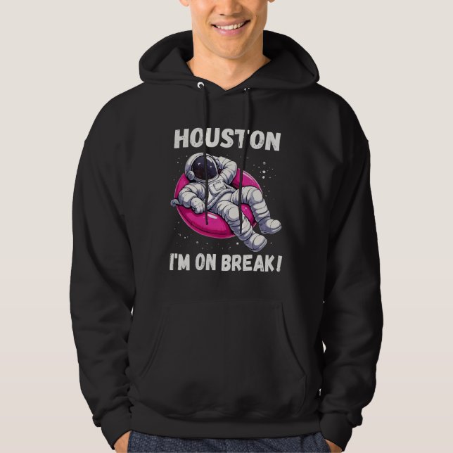 Sudadera Houston, estoy de descanso - astronauta relajante (Anverso)
