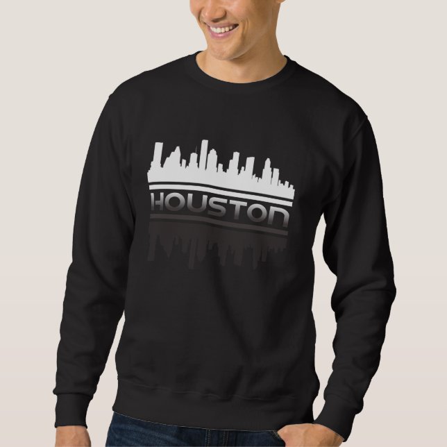 Sudadera Houston Skyline Reflection Texas HTown Space City (Anverso)