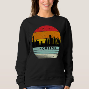 Sudadera Houston Texas Acuarela Panorama Estado Natal 6