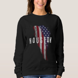 Sudadera Houston Texas Antiguo Houston Rayas Fuerte Viejo 7