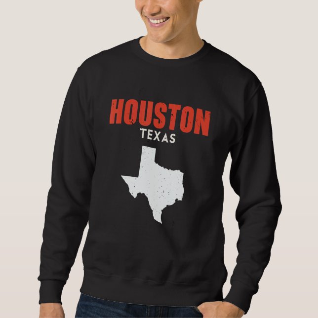 Sudadera Houston Texas USA State America Travel Texan (Anverso)