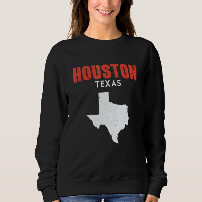 Sudadera Houston Texas USA State America Travel Texan (Anverso)