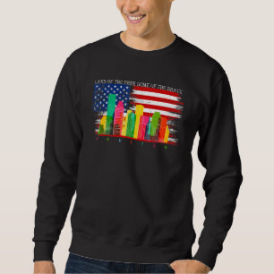 Sudadera Houston Texas Watercolor Skyline Home State Souven