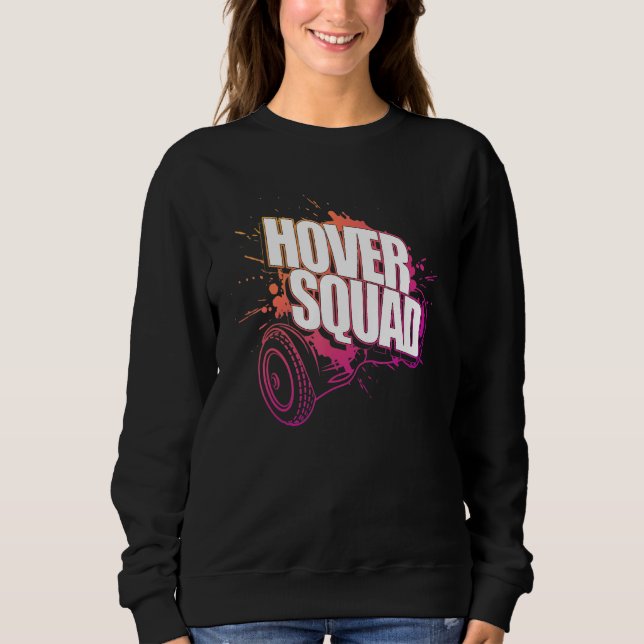 Sudadera Hover Squad Guay Peach Pink Gyro Hoverboard (Anverso)
