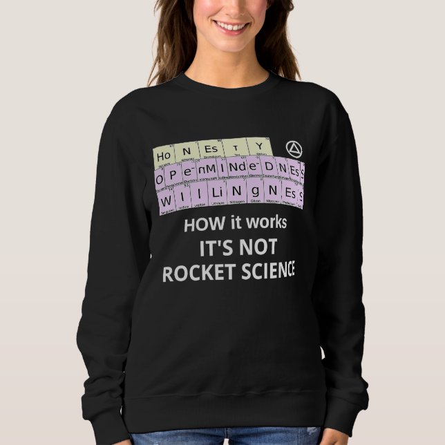Sudadera HOW it Works Not Rocket Science Periodic Elements  (Anverso)
