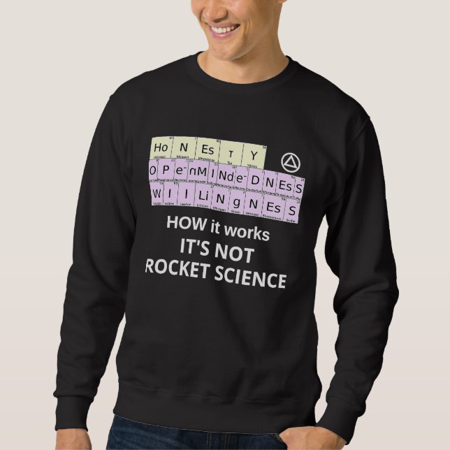 Sudadera HOW it Works Not Rocket Science Periodic Elements  (Anverso)