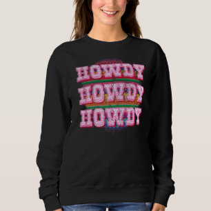 Sudadera Howdy Boho Cowgirl South Western Serape Vintage Di