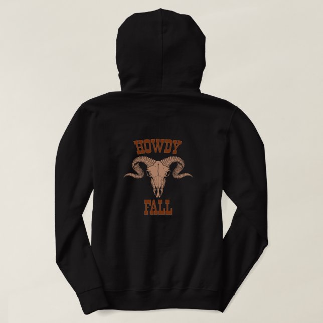 Sudadera Howdy Fall (Reverso del diseño)