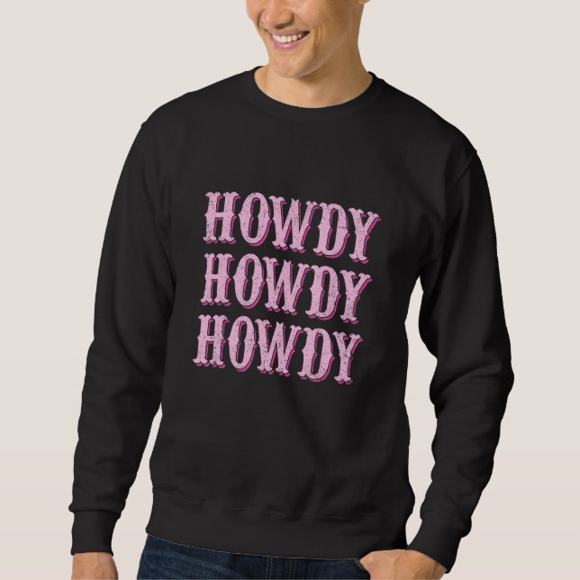 Sudadera Howdy Graphic Horse Lover Equestrian Rider Horses  (Anverso)