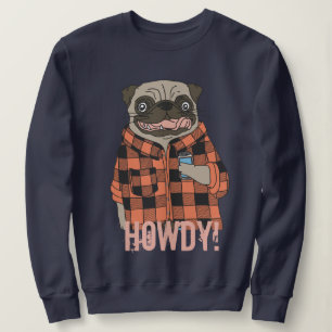 Sudadera Howdy Pug