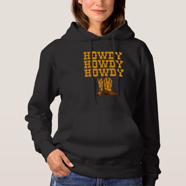 Sudadera Howdy Rodeo Western Country Southern Cowgirl  5 (Anverso)