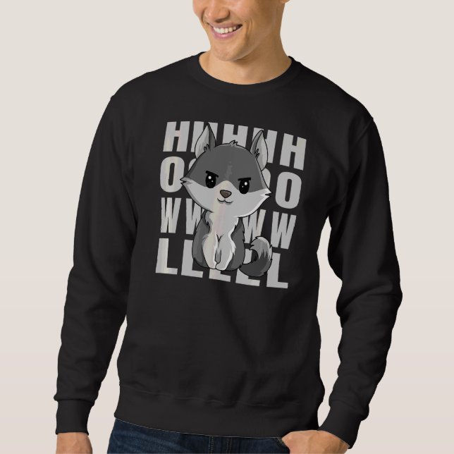 Sudadera Howl Cita Para Un Experto Del Lobo (Anverso)