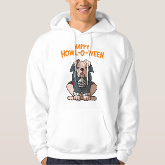 Sudadera howl-o-ween bulldog inglés perro mamá coste hallow