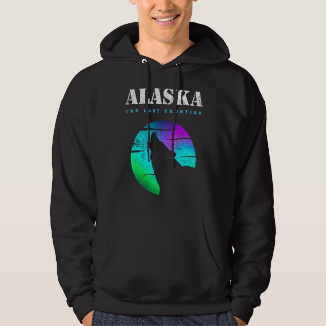Sudadera Howling Wolf Alaska Nativo Estadounidense Alaska T (Anverso)