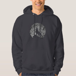 Sudadera Howling Wolf | Gráfico de textura de árbol