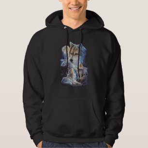 Sudadera Howling Wolf Mountain Moon Unisex