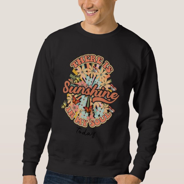 Sudadera Hoy Hay Sol En Mi Alma Retro Boho Summ (Anverso)