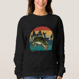 Sudadera Hoy no puedo trabajar Mi brazo está en una pesca d