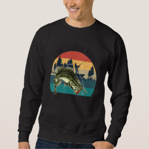 Sudadera Hoy no puedo trabajar Mi brazo está en una pesca d
