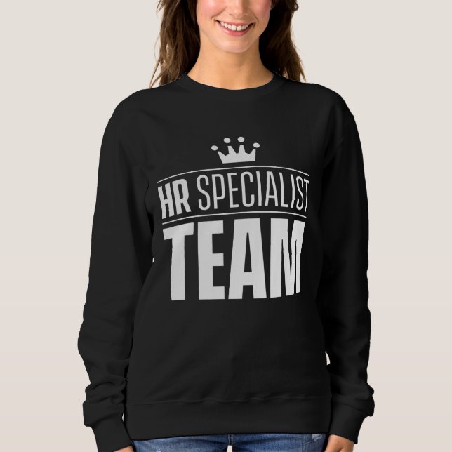 Sudadera HR Specialist Team Department Human Resources Mana (Anverso)