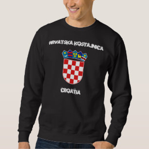 Sudadera Hrvatska Kostajnica, Croacia con escudo de armas