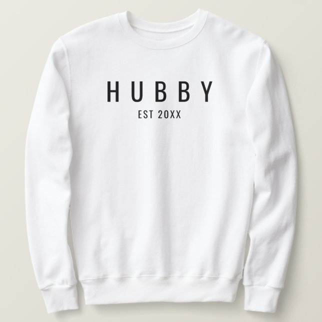 Sudadera Hubby Est Fance Boda Engagement Gift for Bride (Anverso del diseño)