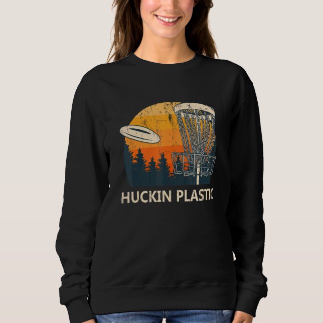 Sudadera Huckin Plastic Disk Golf Hobby Golfer Pastime Outd (Anverso)