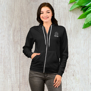 Sudadera Huele A Café Las Mujeres Con Zip Completo