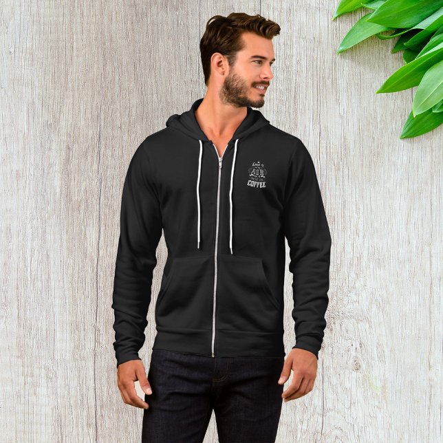 Sudadera Huele A Café Mens Full Zip (Subido por el creador)