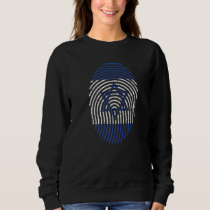 Sudadera Huella dactilar de ADN de Israel Judío País Israel