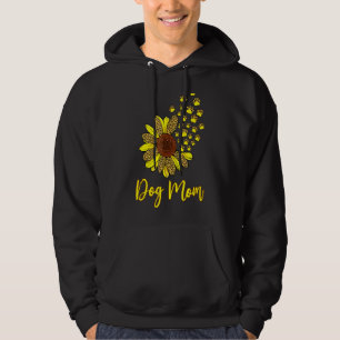 Sudadera Huella de la ruta de la madre del perro de la flor