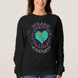 Sudadera Huella de mano de difusión de amabilidad Inspirado