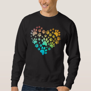 Sudadera Huella de pintura tinte arcoiris inspirado en la h