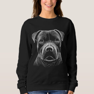Sudadera Huella digital del perro - Staffordshire Bull Terr