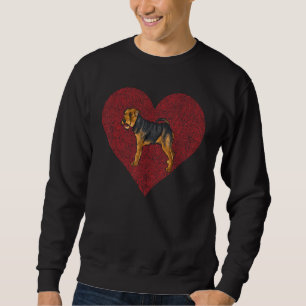 Sudadera Huella digital galesa de Día de San Valentín Perro