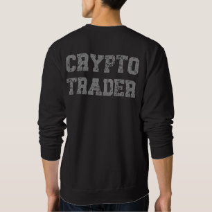 Sudadera Huella trasera de Crypto Trader Grunge