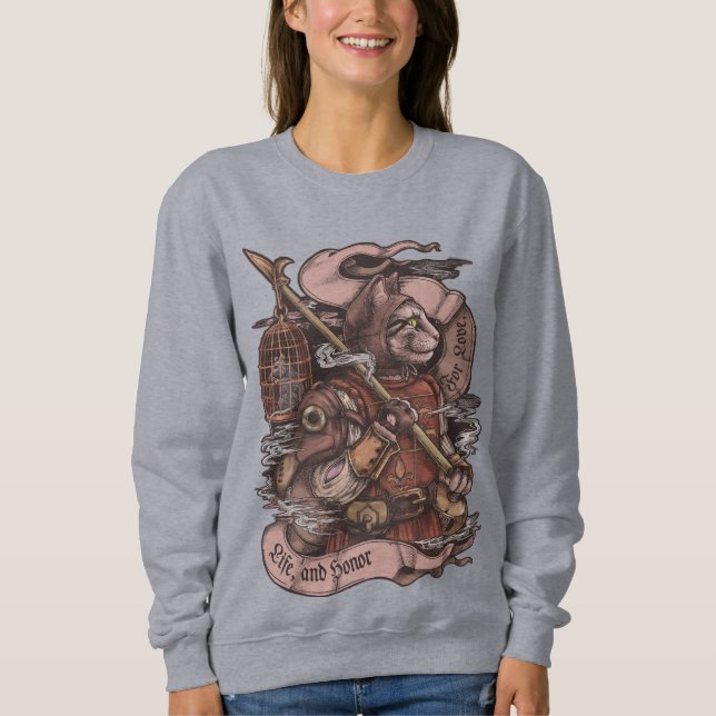 Sudadera Huella vintage de Cat Knight (Anverso)