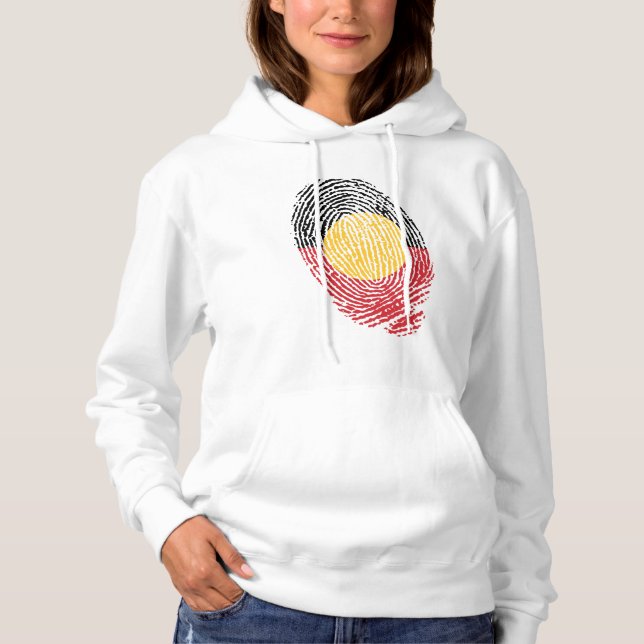 Sudadera huellas dactilares de Australia aborigen (Anverso)