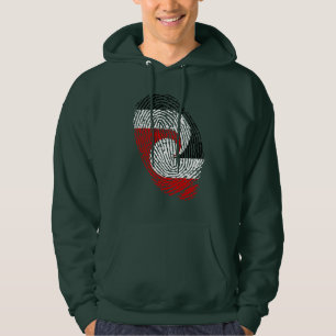 Sudadera Huellas digitales de la bandera maorí