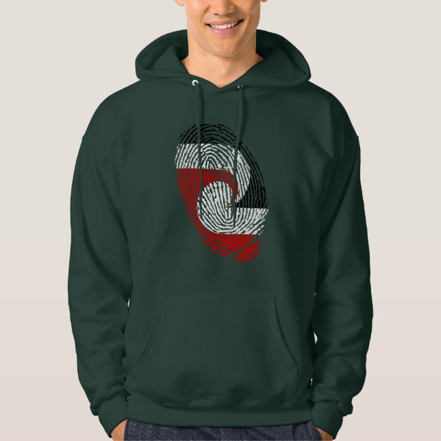 Sudadera Huellas digitales de la bandera maorí (Anverso)