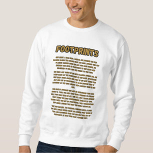Sudadera Huellas En La Oración De Hombres De Arena