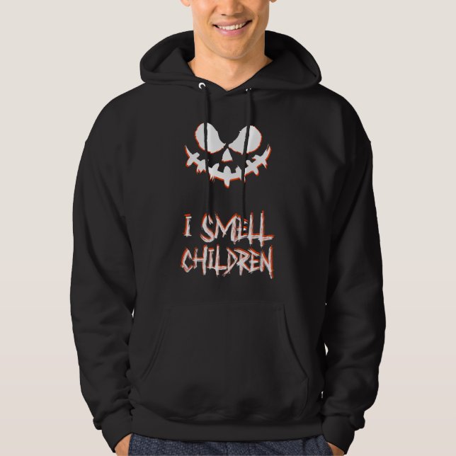 Sudadera Huelo niños asustan a adultos Calabaza de Hallowee (Anverso)
