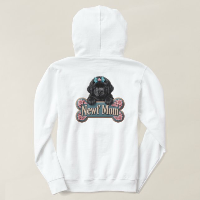 Sudadera Hueso de Mamá Newf (Reverso del diseño)