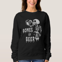 Huesos De Cerveza Esqueleto Bebiendo Cerveza Hallo