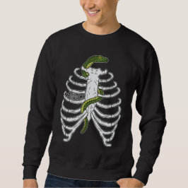 Sudadera Huesos De Jaulas Con Halloween De Serpiente Y Spid